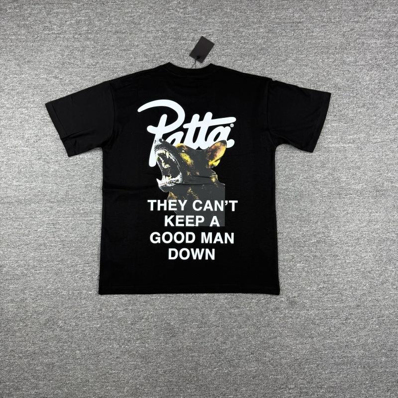 Cross-border trendy brand PATTA European and American street creative fun printing men's and women's casual loose short-sleeved collection T-shirt 