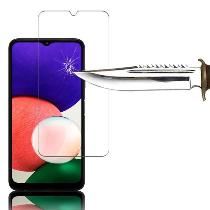 Screen Protector - VCOMP - Samsung Galaxy A22 5G - Tempered Glass - Pack of 3 - Scratch-resistant