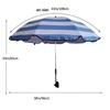 Beach Chair Sunshade With Steering Fixture Fishing Chair Backrest Chair Seaside Sunshade