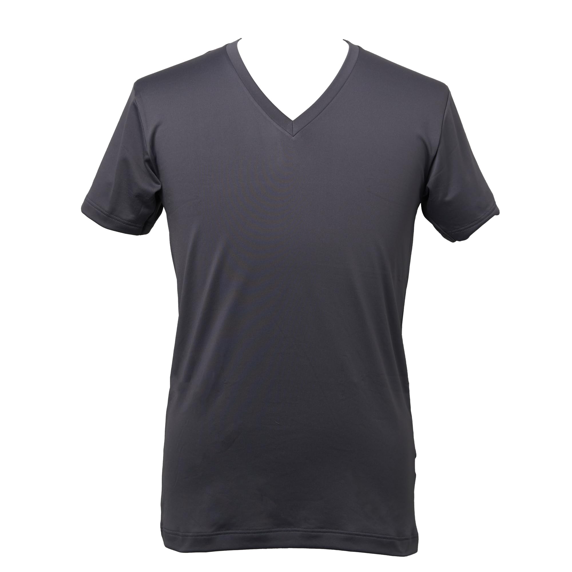 

BVD Instant Warm Short Sleeve Soft Charcoal Size L Fleece-Lined V-Neck Shirt, Warm, Moisture-Wicking, Stretch, Anti-Static, Touch, Men s Gray,