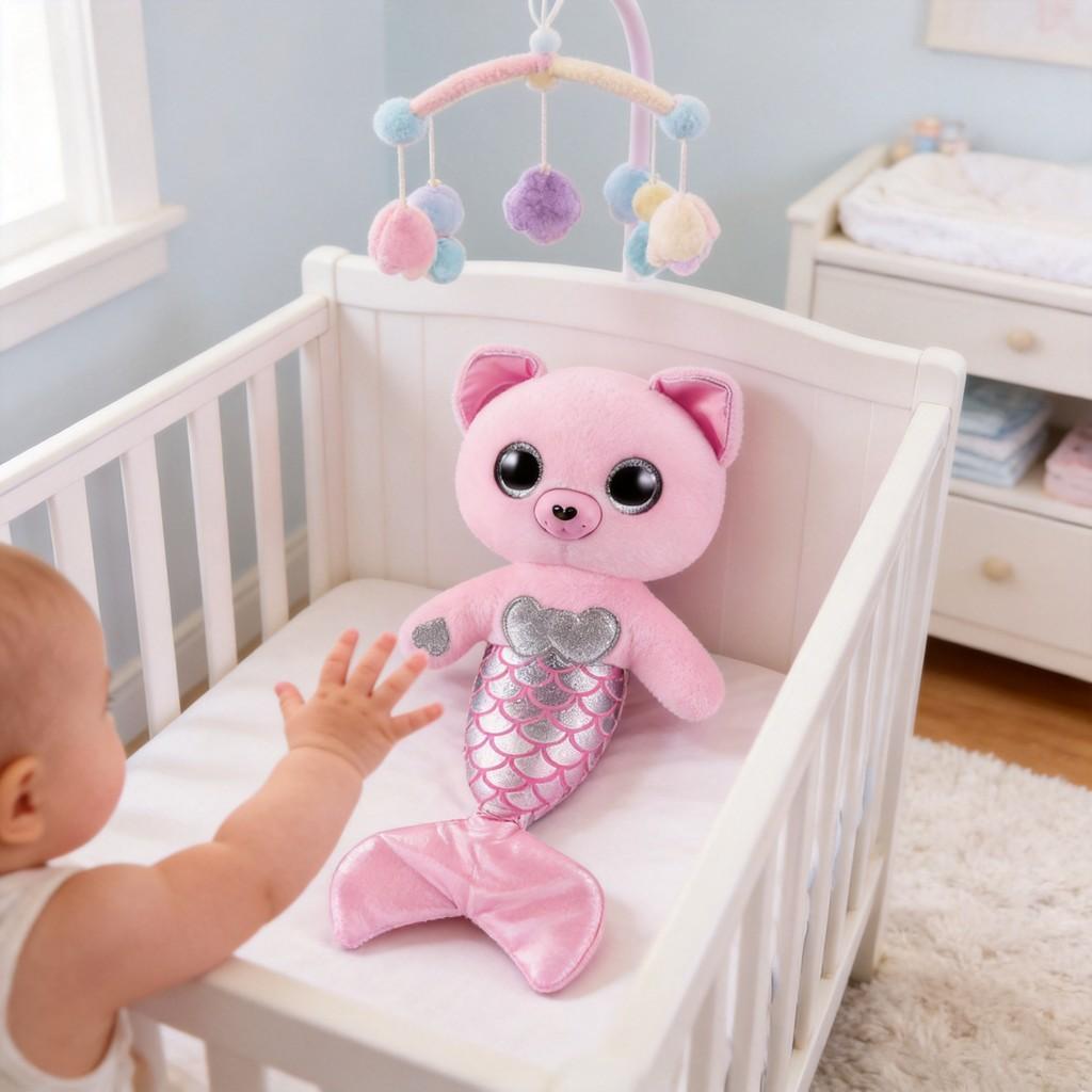 Pet Mermaid Plush Toy With Light And Sound For Kids