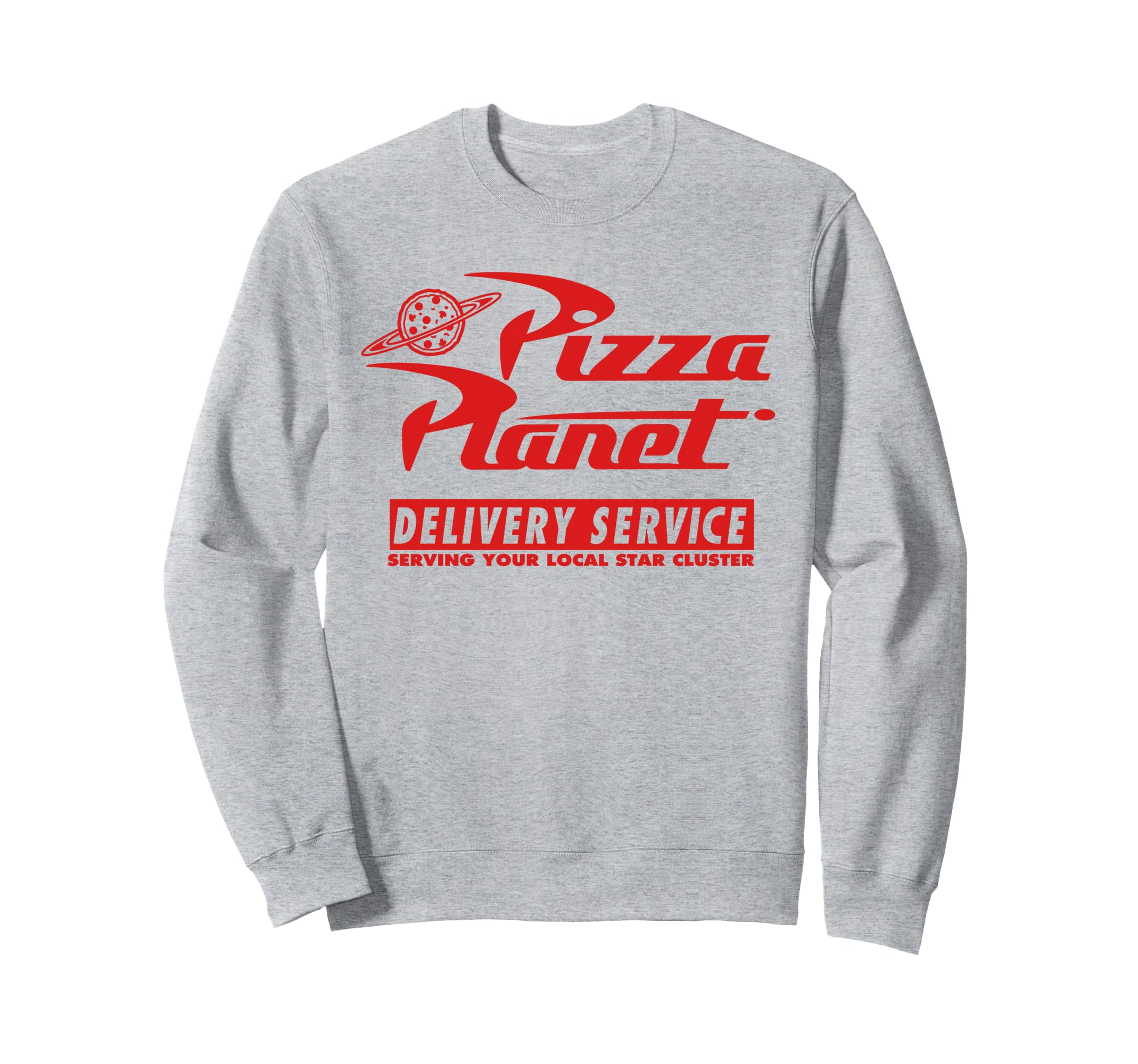 

Disney PIXAR Toy Story Pizza Planet Delivery Red Logo Sweatshirt