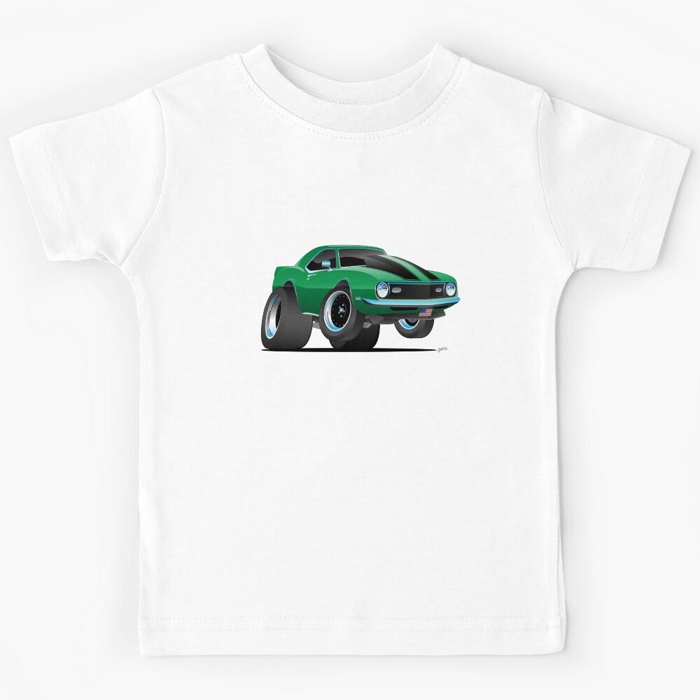 Classic 60’s American Muscle Car Cartoon Kids T-Shirt 120