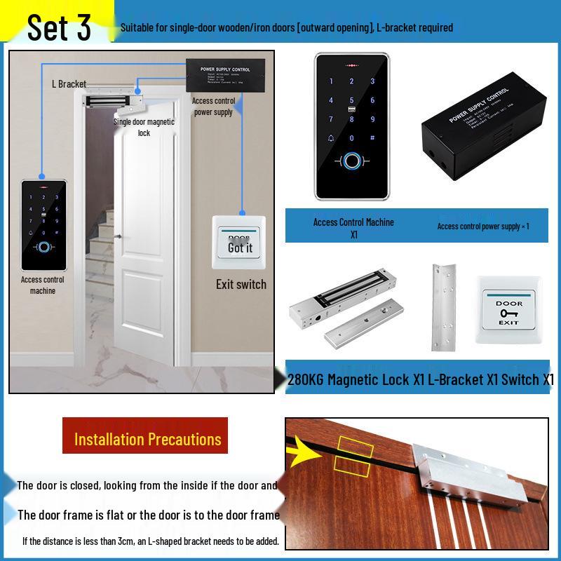 All-in-One Waterproof Fingerprint Access Control System with Password and Card Swipe