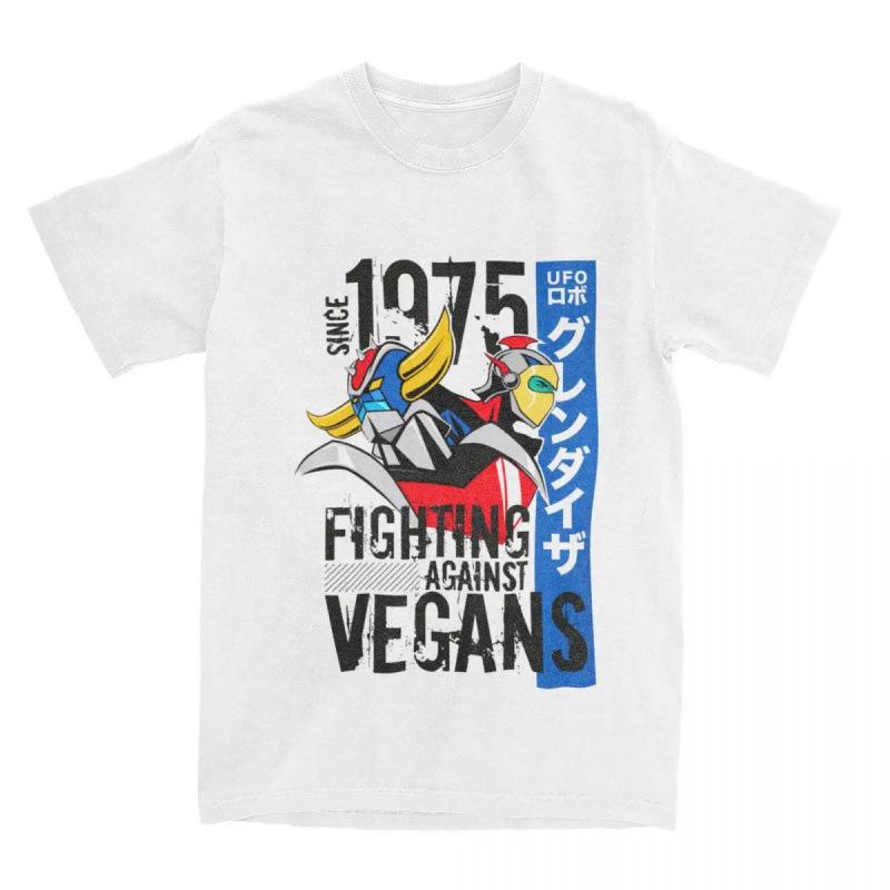 Fashion Women T-Shirt 1975 UFO Robot Grendizer T Shirt Men Women UFO R S белый
