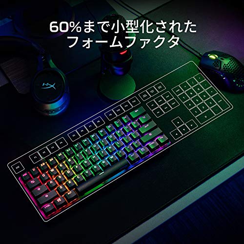 HyperX Alloy Origins 60 Compact RGB Mechanical Gaming Keyboard with 60% Layout, HyperX Switches, and a 2-Year Manufacturer Warranty (HKBO1S-RB-US/G) (