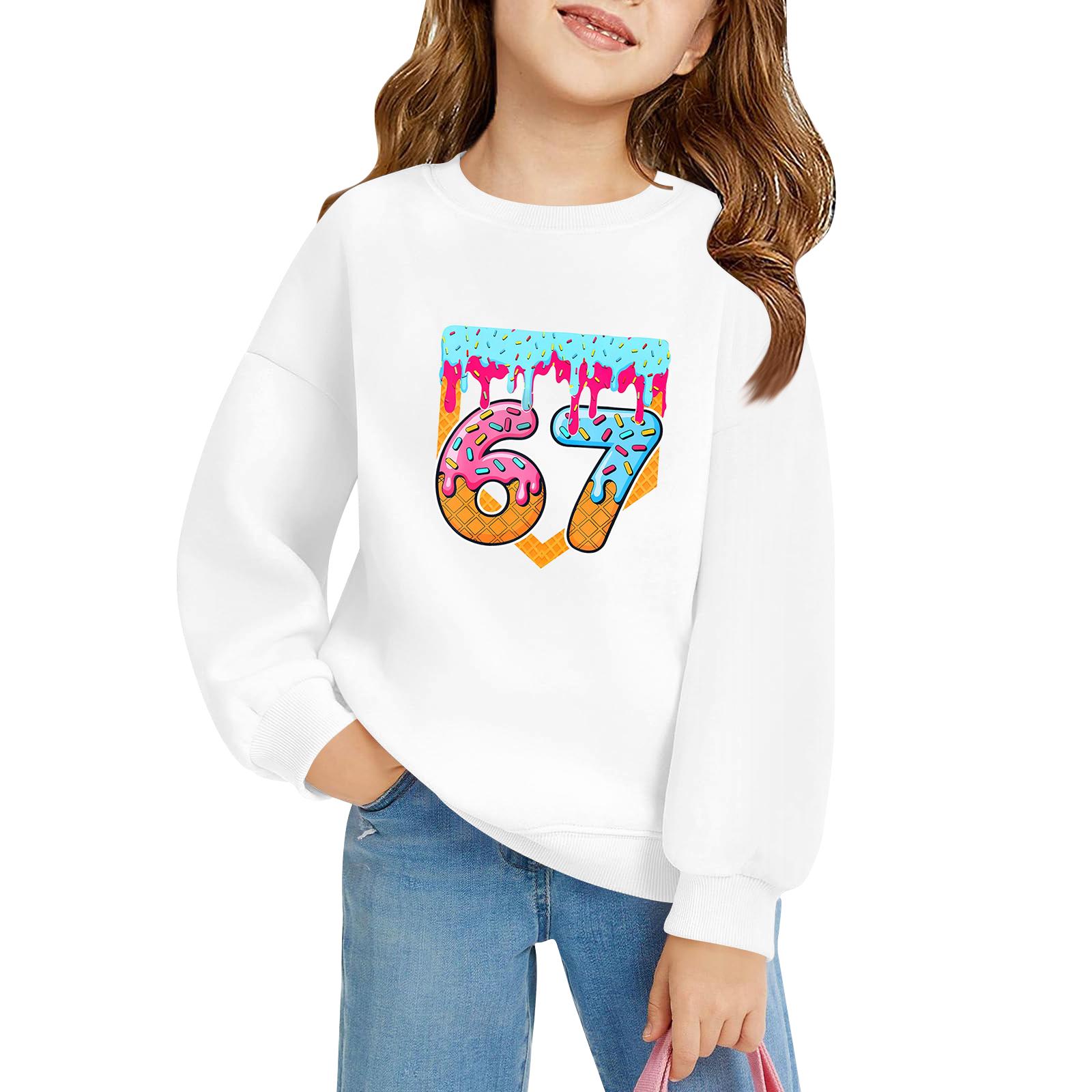 

Children s Long-sleeved Loose Pullover Letter-printed Hooded Sweatshirt 160 білий