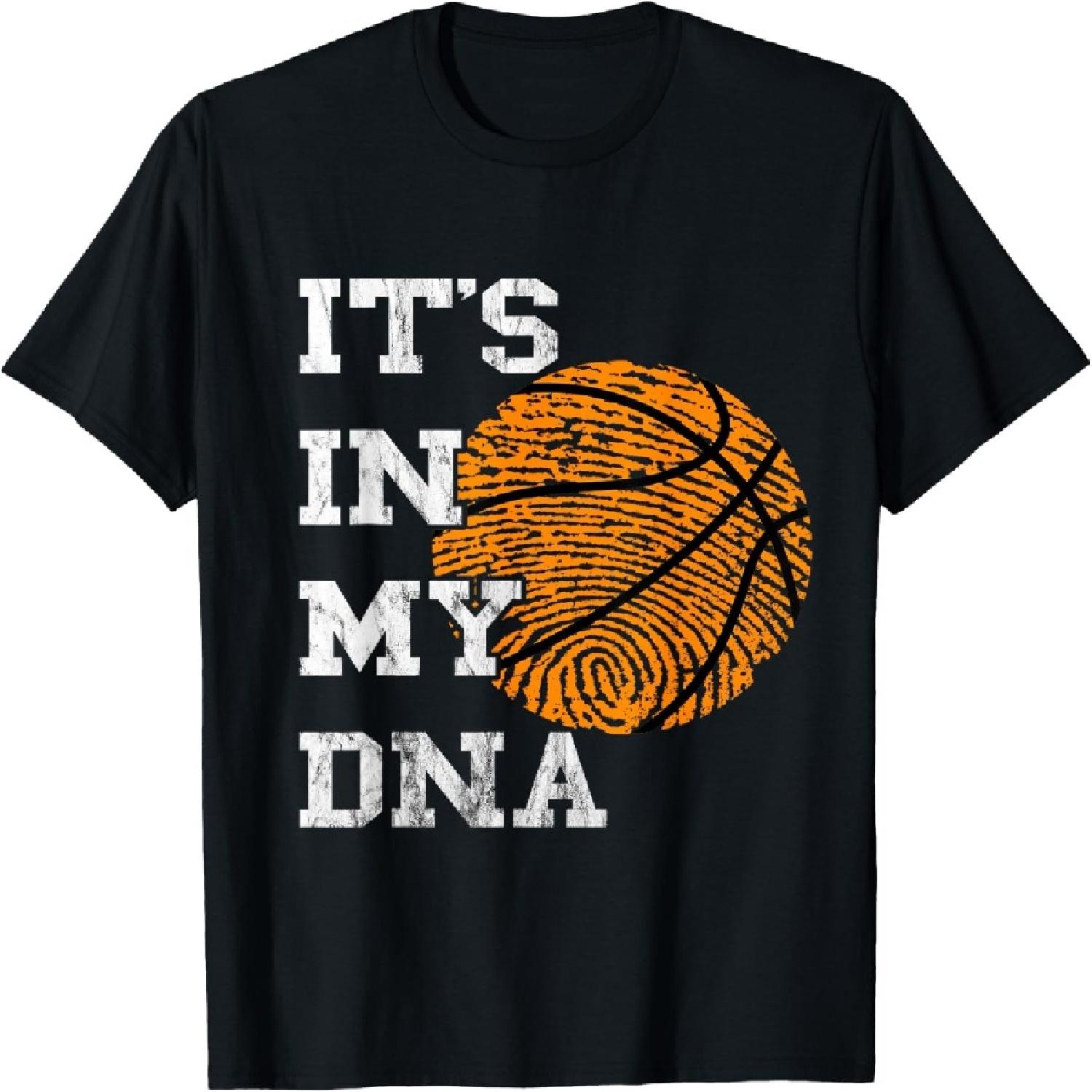 Basketball It s In My DNA Fingerprint Playing Basketball T-Shirt XXXXXL разноцветный