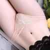 Embroidery Butterfly Lace G-String Thongs for Women Sexy Low Waist T-back Underwear Transparent Sheer Mesh Panties
