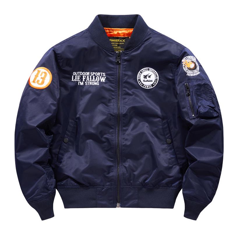 2024 Air Force Embroidered Pilot Jacket - Spring/Autumn Bomber for Couples, Plus Size