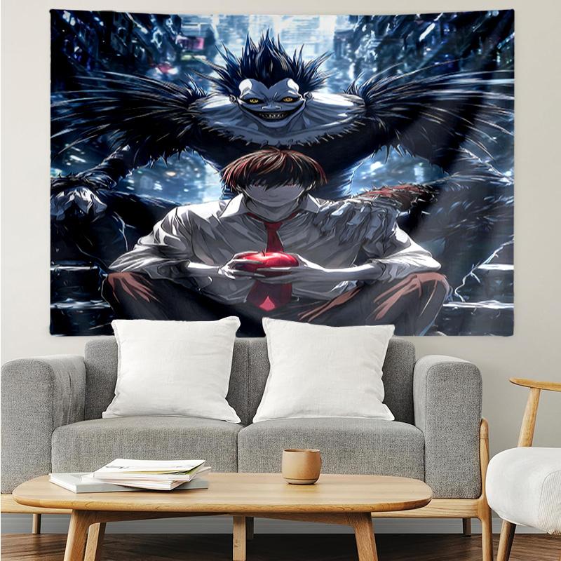 1PC Death King And Apple Tapestry Accessories Playroom Tapestry, for Bedroom,Livingroom, dormitory Room Wall Decor Fan Birthday Gifts