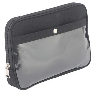 Thin Canvas Pouch with Zipper and Key Lock for Valuables Measures 26cm W X 18cm H X 3cm Fits A5 Made In Japan (Medium), D, Sizes,