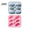 Oven Safe Silicone Mold 8-Cavity Cloud Soap Non-sticky Food Grade DIY Cookie Candle Resin Plaster Chocolate Biscuit Cake Ice Mould Microwave