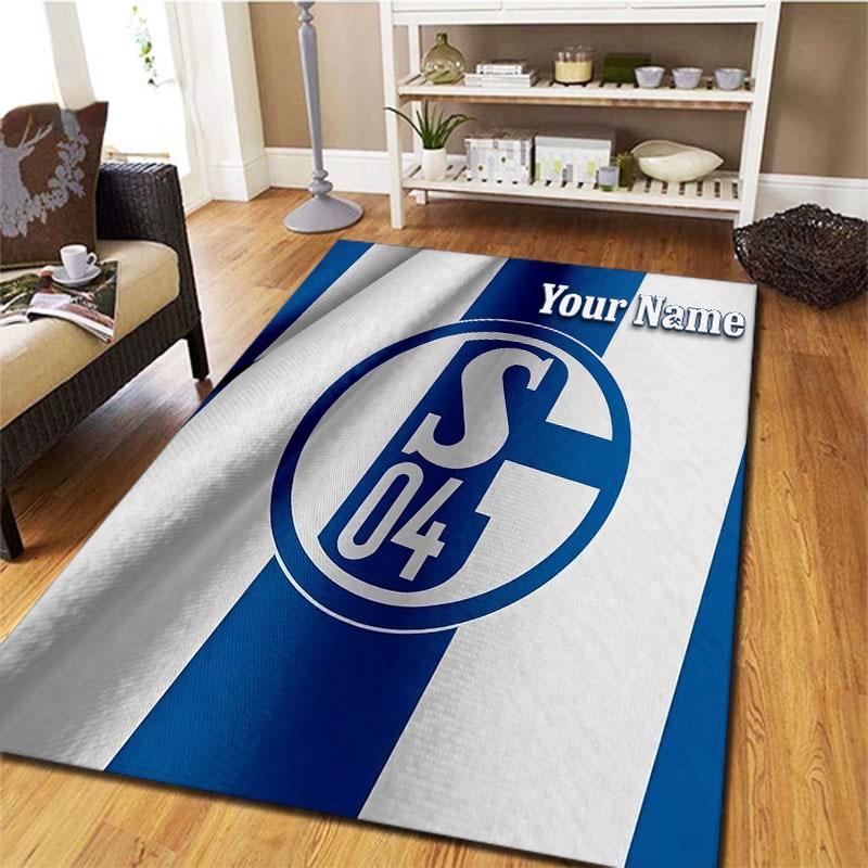 FC Schalke 04 Custom Name Carpet Rug for Living Room Bedroom Home Sofa Decoration,Kids Play Non-slip Floor Mat