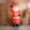 1.2-3m Outdoor Christmas Inflatable Gas Mold With Led Light Santa Claus Wave Restaurant And Mall Welcome Decoration New Year