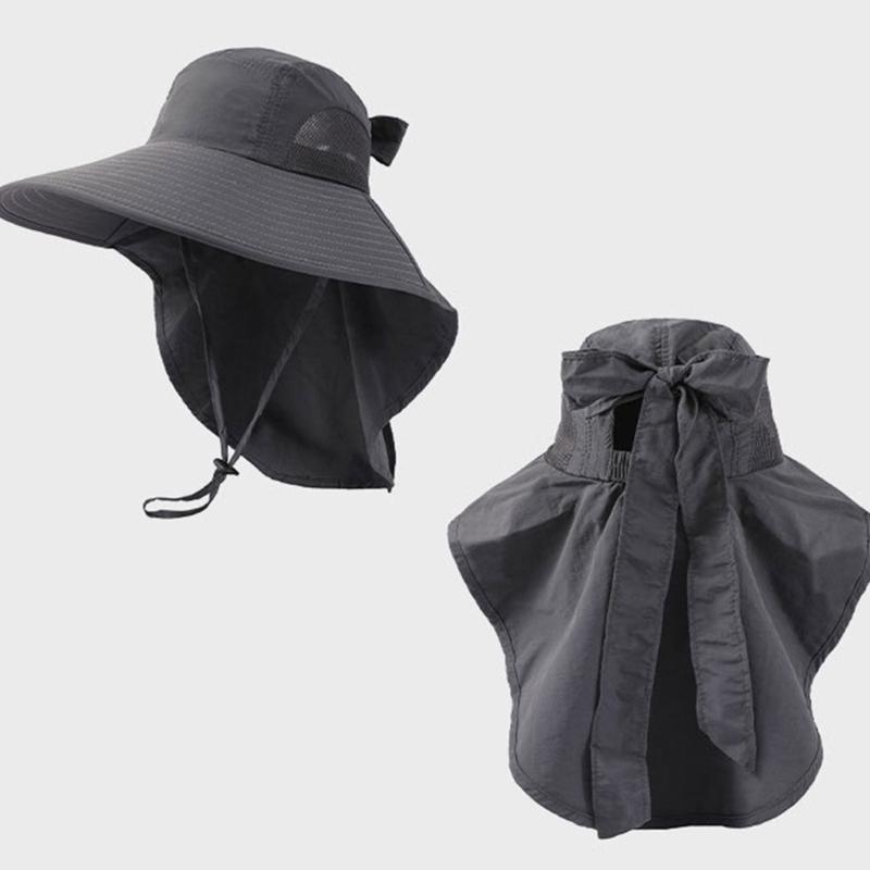 Unisex Fisherman Hat Neck Flap Bucket Hat For Girls Versatile Fashion Neck Flap Hat Bucket Hat Multiple Color