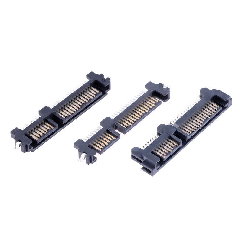 5 Adet Sata Arayüz Soketi Ssd Katı Hal Sürücü Yuvası 7+15P 22Pin Erkek Konnektör Yuvası Batık Plaka Yama Tipi Konnektör Portu