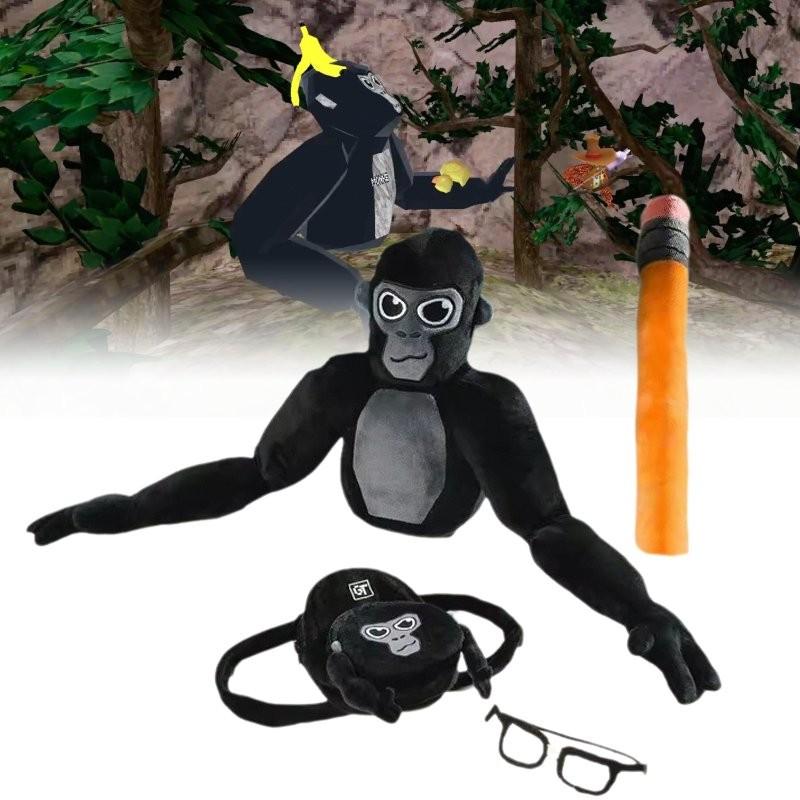 Gorilla Game Tag Plush Toy Pen Glasses Backpack Pillow Room Gift Decoration