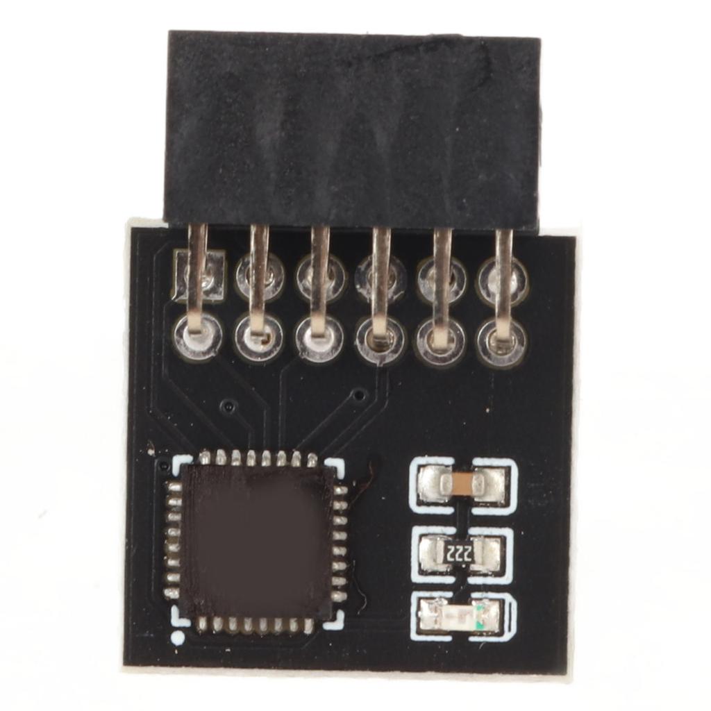 TPM 2.0 Module SPI Interface Stable High Safety Durable Material 12Pin SPI Module for MSI Motherboard DDR4 Memory