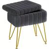 Creative light luxury ins style high-end dressing table makeup stool storage stool storage storage box chair manicure stool