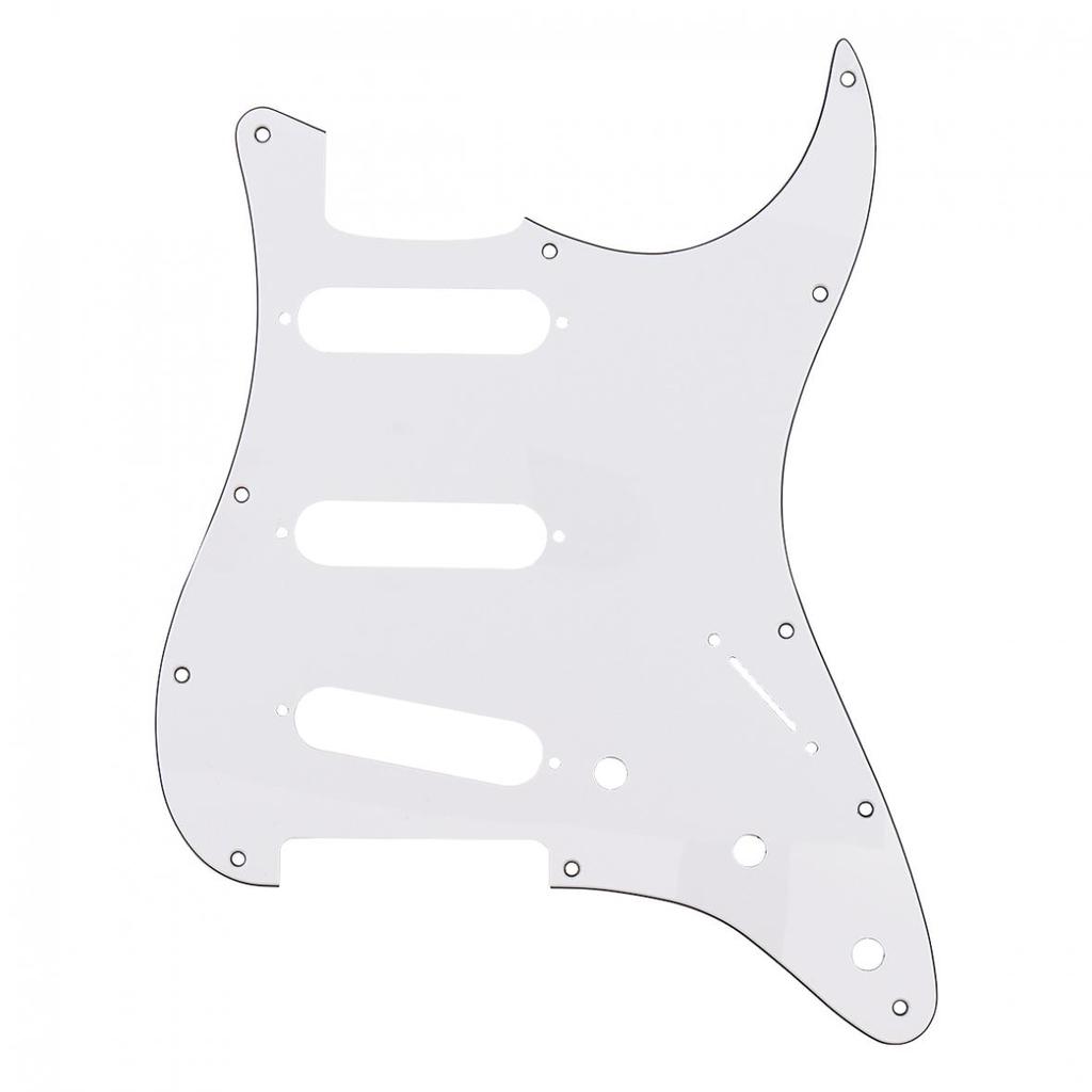 3Ply SSS PVC Electric Guitar Pickguard for FD ST Guitar 2 Colors Optional