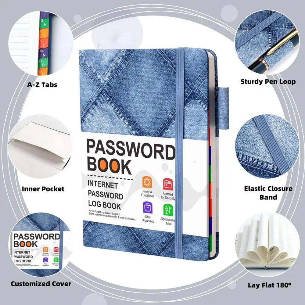 To Record Internet Logins Password Organizer Address Book Password Keeper Notebook  For Seniors