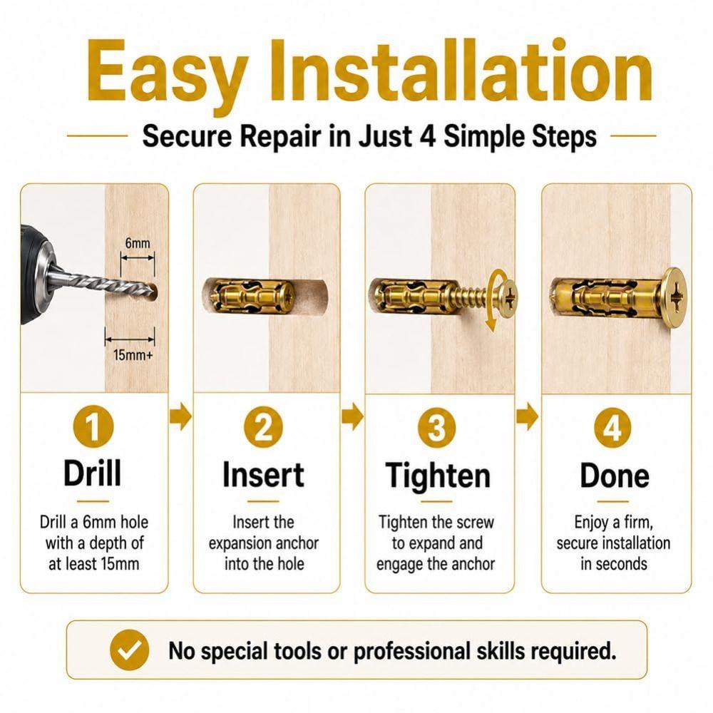 Short Self Tapping Screw 6×14mm Expansion Anchor New Expansion Screw  Wall Drilling