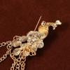 Suit Corsage Rhinestone Peacock Fashion Jewelry Clothing Accessory Men Brooch Vintage Brooch