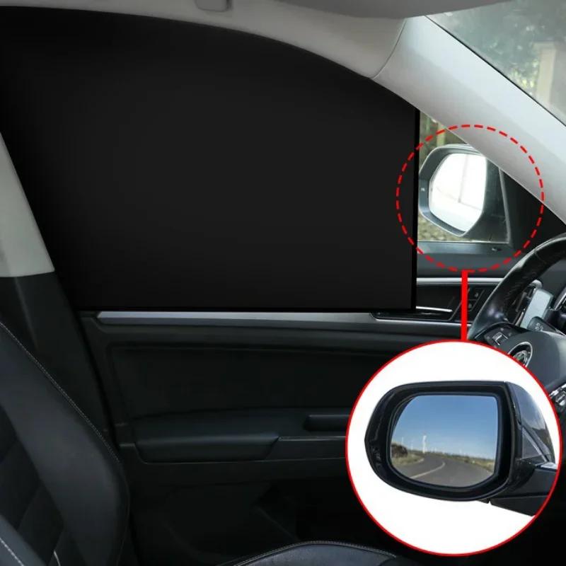 4 STÜCKE Magnetischer Auto-Sonnenschutz UV-Schutz Autovorhänge Sonnenschutzabdeckung Doppelseitige Autofenster-Sonnenschutzfolie