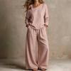 Women's Color Off Shoulder Long Sleeve Two Piece Set with Pockets and Pants