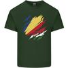 Torn Seychelles Flag Seychellois Day Football Unisexs Light Cotton TShirt