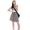 Striped Sports Shorts for Women's Outer Wear Summer Thin New High-waisted and Thin Loose Five-point Wide-leg Casual Pants