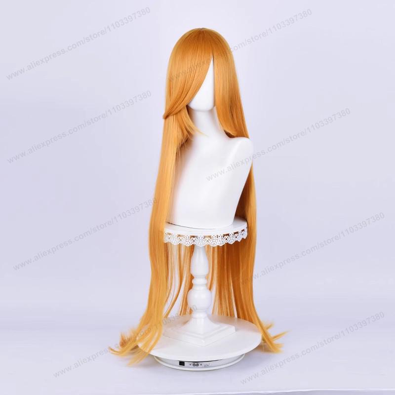 Anime 100Cm Long Staight Cosplay Synthetic Wig Black White Red Pink Brown Gold Blue Women Heat Resistant Hair High Quality Wigs