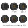 12V-24V Car Digital Voltmeter DC 5V To 30V Voltage Tester LED Color Screen Temperature and Voltage Meter For Car Motorcycle Boat
