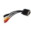VGA SVGA to S Video 3 RCA AV TV Adapter Converter Connector Cable for PC Laptop