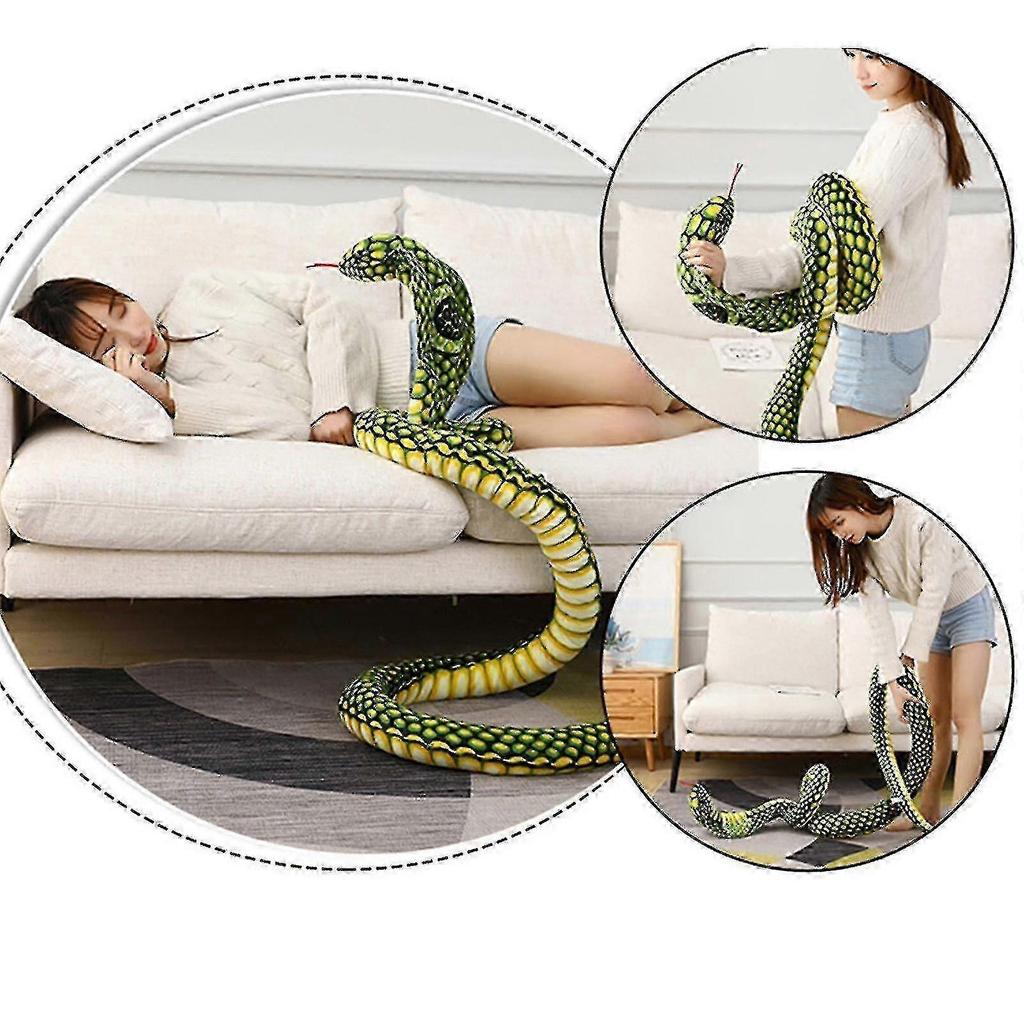 2.4m Cobra Plush Stuffed Animal Snake Cobra Snake Plush Toy Large King Cobra Stuffed Animal Snake