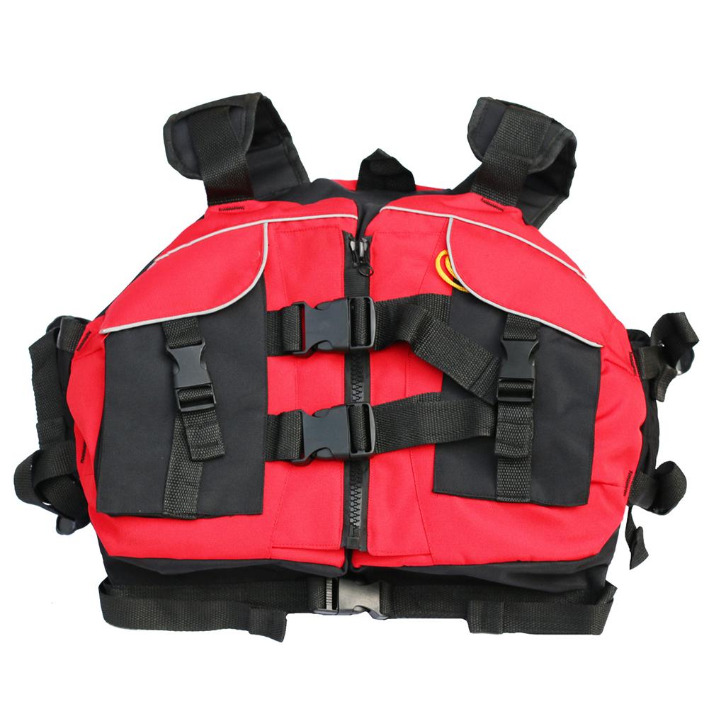 Life Jacket Survival Swimsuit Adjustable Safety Vest Dual Buckle Life Vest Swim Vest for Kayaking Rafting Boating