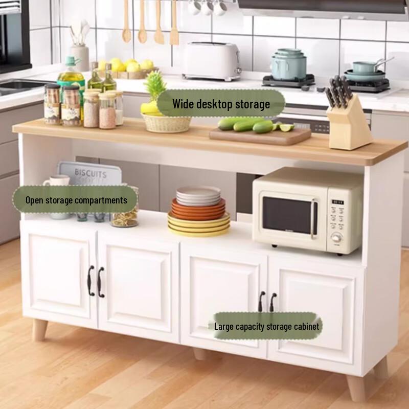 Modern Aluminum Kitchen Prep & Storage Cabinet