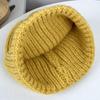 Winter Warm Wool Hat Women's Outdoor Ear Protection Labeling Knitted Cold Hat Student Cycling Morning Running Windproof Pullover Hat