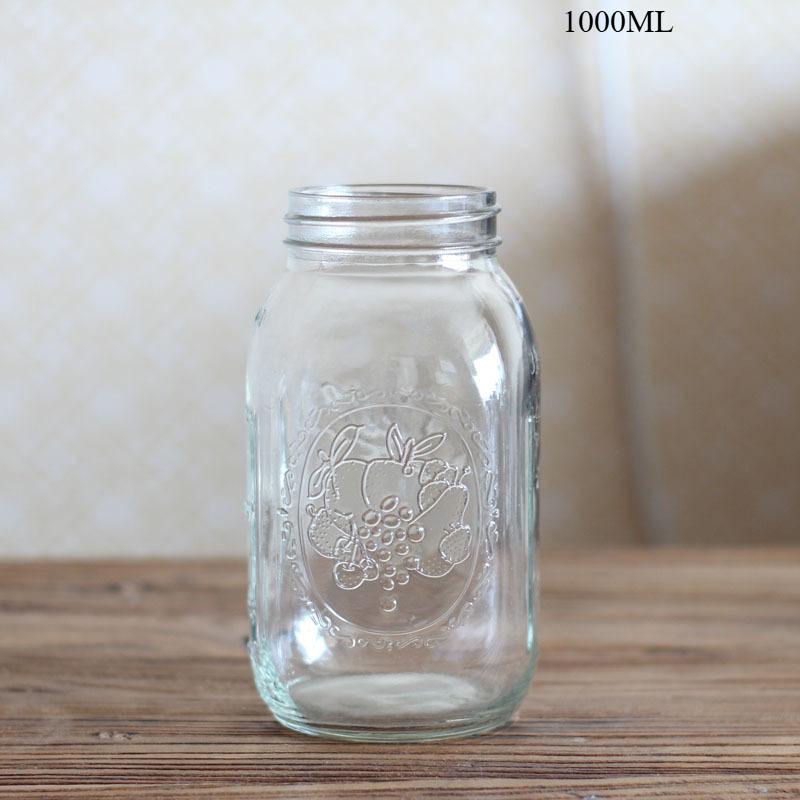 צנצנות מייסון בכמויות גדולות מלח ופלפל עם מכסה זכוכית מותאמת אישית מיני סיטונאי פה רגיל לשימורים