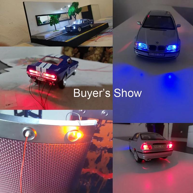 10 Teile/los 0402 0603 SMD Lampe Verdrahtete Micro Led Pre-Gelötet Micro Litz Verdrahtete Chip 20Cm 3V Eisenbahn modell Szenen