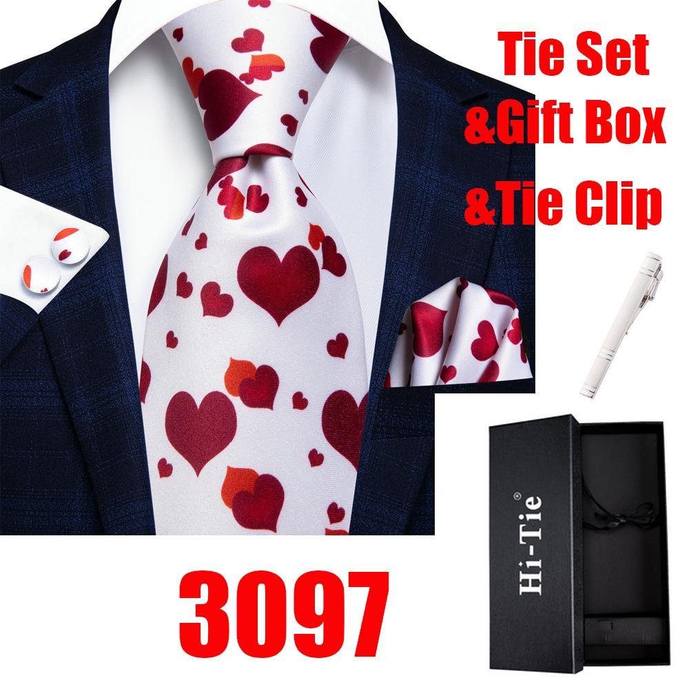 Hi-Tie 20 Stile, modische Herren-Krawatte, Paisley-Krawatte, Taschentuch, Manschettenknöpfe, Geschenkbox