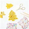 Extra-Thick Gold & Silver Artistic Embossed Paper DIY Gold & Silver Decorative Hanging Ornaments Set Foil Paper