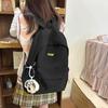 Korean version ins simple letter embroidery thread high-value student schoolbag junior high school high capacity double shoulder shoulder