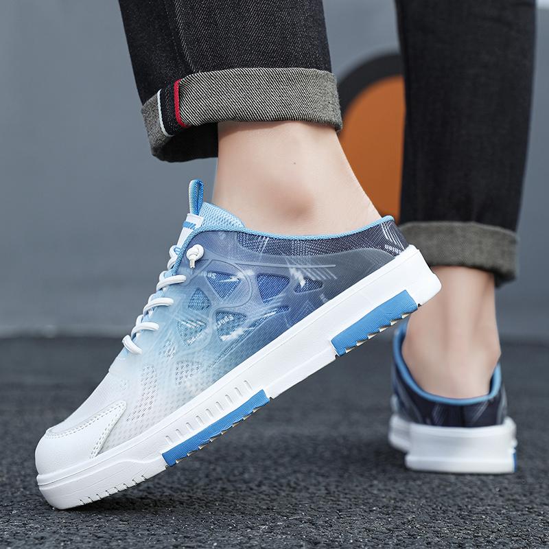 Herren Sportschuhe Sommer Rückenfreie Pantoletten Lässige Sandalen Sneakers Clogs Studenten Hausschuhe Übergröße