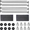 2 Sets/40 STuks Auto Ventilator Montagekit - Universele Elektrische Transmissie Koeler Montage Vastzetbeugels Auto Radiator Koelventilator Kabelbinders Clips, Voertuig