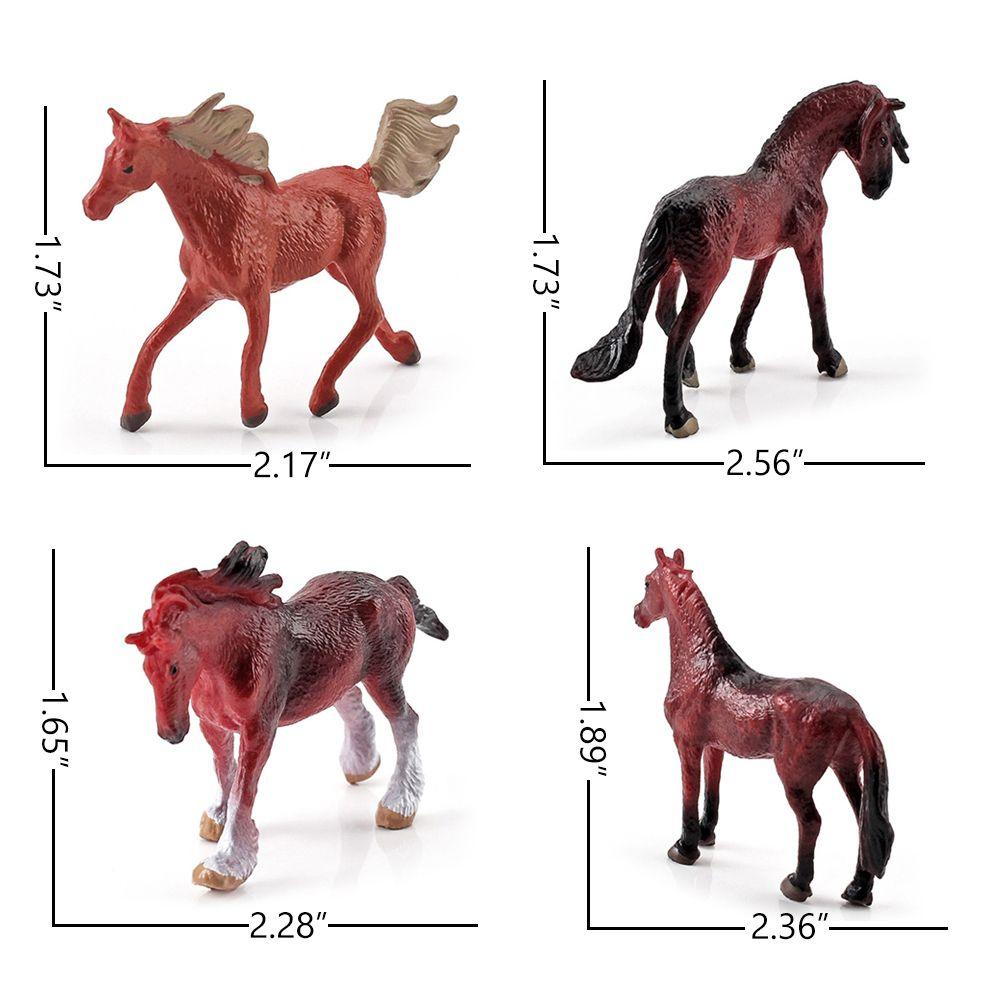 New Static Mini Simulated Cake Topper Toy Horse Model Figures