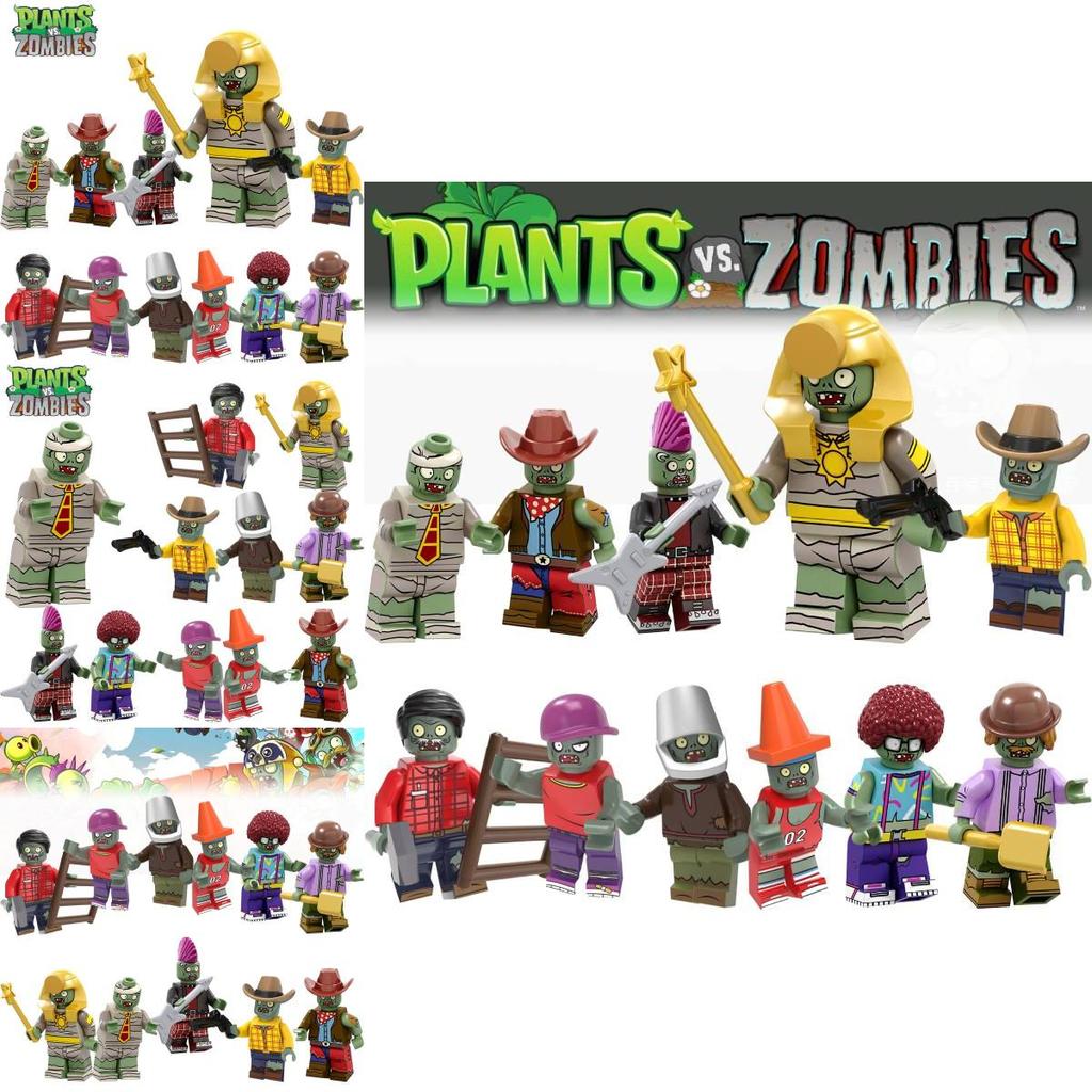 Children's Building Toy Plant Vs. Zombie Boy Mini Granule Toy