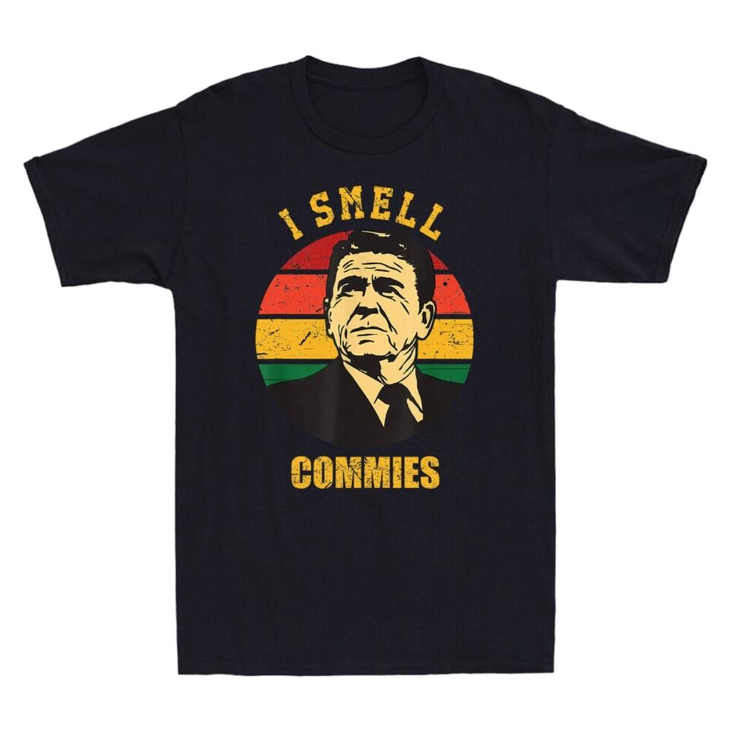 I Smell Commies Funny Political Saying Joke Vintage Unisex Short Sleeve T-Shirt