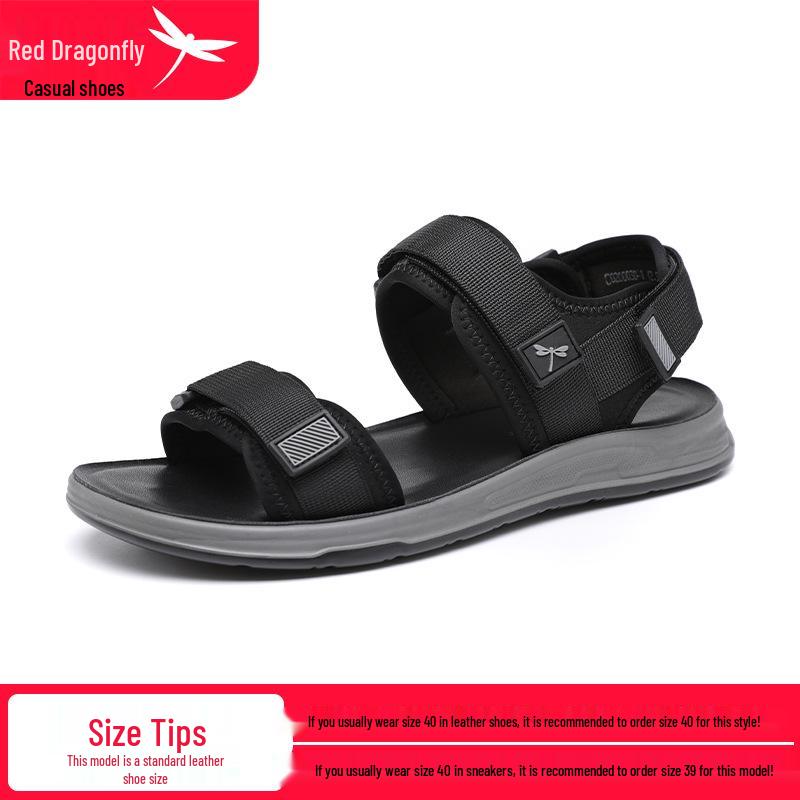 Red Dragonfly Men s Non-slip Summer Sports Sandals - Soft Sole, Wear-resistant Outdoor Flip-flops 40